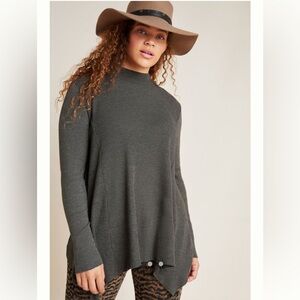 Anthropologie | T.La Sloane Thermal Tunic Moss Green Size L